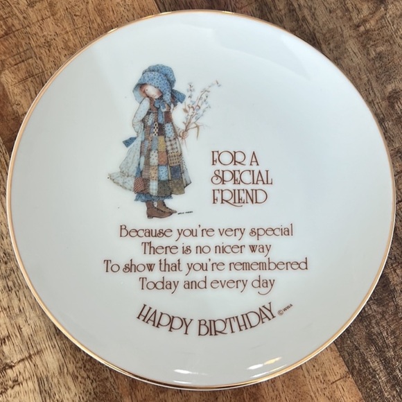 Holly Hobbie, Lasting Memories, Porcelain, Happy Birthday, Plate. - Picture 1 of 6